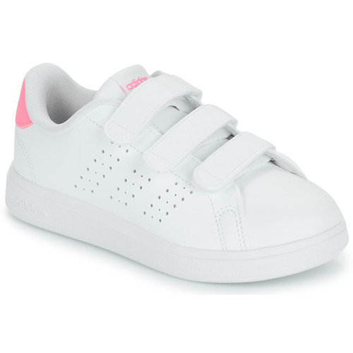 Schoenen Meisjes Lage sneakers Adidas Sportswear ADVANTAGE BASE 2.0 CF C Wit / Roze