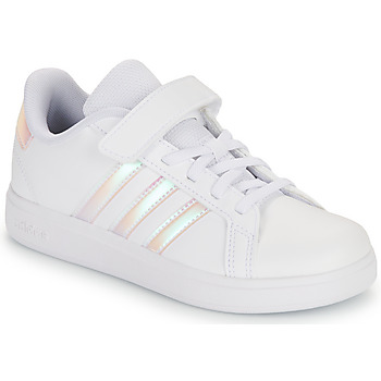 Schoenen Meisjes Lage sneakers Adidas Sportswear GRAND COURT 2.0 EL C Wit / Roze