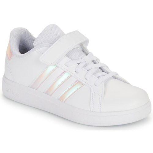 Schoenen Meisjes Lage sneakers Adidas Sportswear GRAND COURT 2.0 EL C Wit / Roze