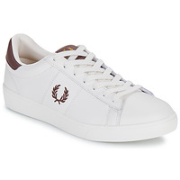 Schoenen Heren Lage sneakers Fred Perry SPENCER LEATHER Wit / Bordeaux