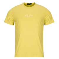 Textiel Heren T-shirts korte mouwen Fred Perry EMBROIDERED Geel