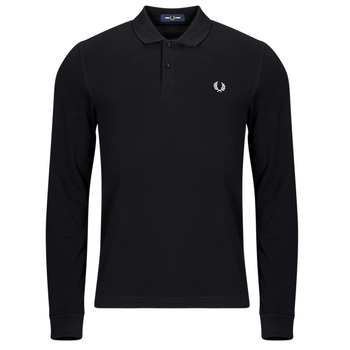 Textiel Heren Polo's lange mouwen Fred Perry LS PLAIN Zwart