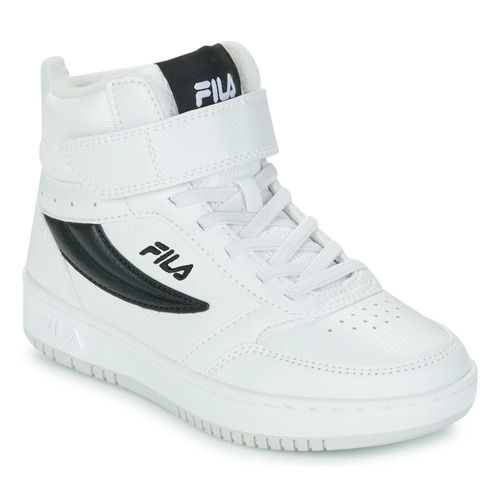 Schoenen Kinderen Hoge sneakers Fila FILA REGA NF mid velcro kids Wit / Zwart