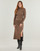 Textiel Dames Lange jurken Karl Lagerfeld LSLV BUCKLE BELT KNIT DRESS  camel