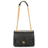 Tassen Dames Handtassen lang hengsel Lauren Ralph Lauren BRADLEY SM-SHOULDER BAG-SMALL Zwart / Goud