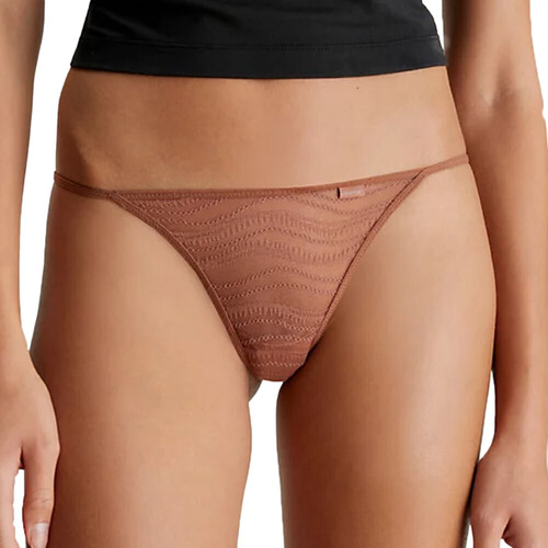 Ondergoed Dames Strings Calvin Klein Jeans  Brown