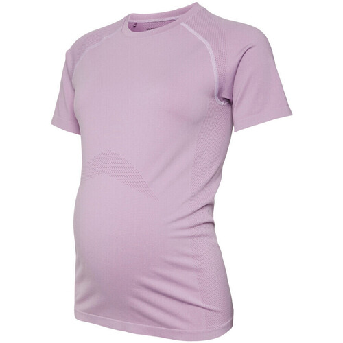 Textiel Dames T-shirts & Polo’s Mamalicious  Violet