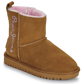 Schoenen Meisjes Laarzen Pepe jeans DISS TOP G  camel / Roze