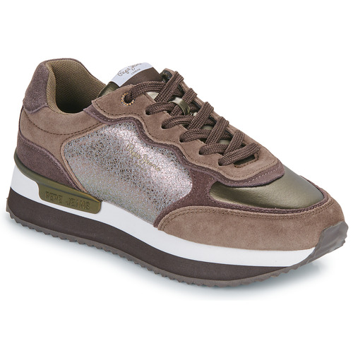 Schoenen Dames Lage sneakers Pepe jeans RUSPER STARS Brown