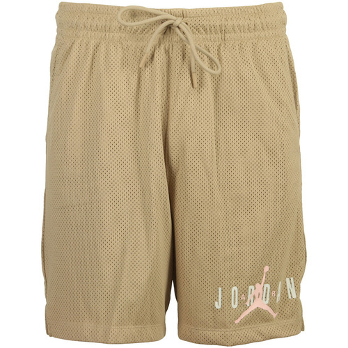 Textiel Heren Korte broeken / Bermuda's Nike M J Ess Mesh Gfx Short Beige