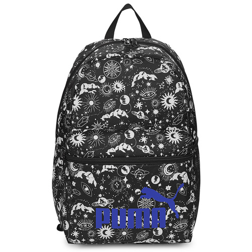 Tassen Kinderen Rugzakken Puma PHASE AOP BACKPACK Zwart / Wit