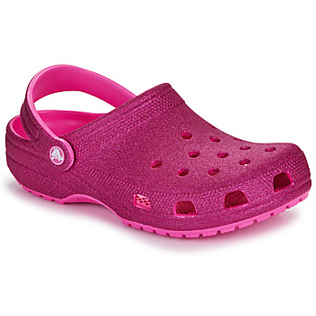 Schoenen Dames Klompen Crocs Classic Glitter Clog Roze