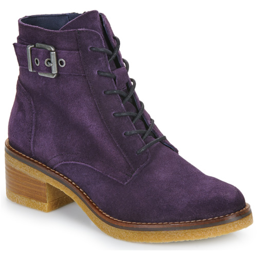 Schoenen Dames Enkellaarzen Dorking LUCERO Violet