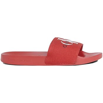 Schoenen Heren Leren slippers Calvin Klein Jeans YM0YM00061 Rood