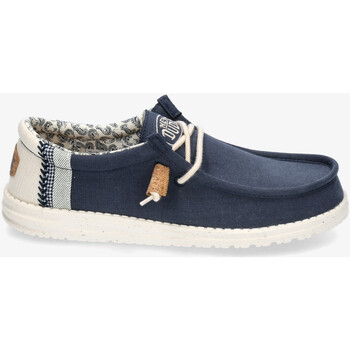 Schoenen Heren Derby & Klassiek Dude WALLY LINEN Blauw