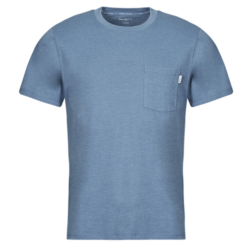 Textiel Heren T-shirts korte mouwen Pepe jeans MANS TEE Blauw