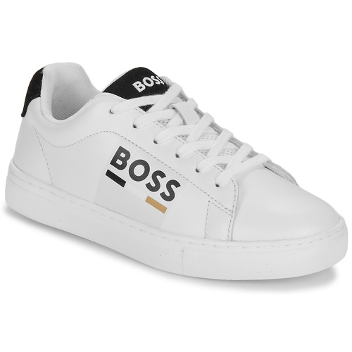 Schoenen Kinderen Lage sneakers BOSS J51310/10P Wit