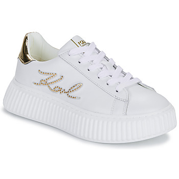 Schoenen Meisjes Lage sneakers Karl Lagerfeld Z30310/10P Wit / Goud