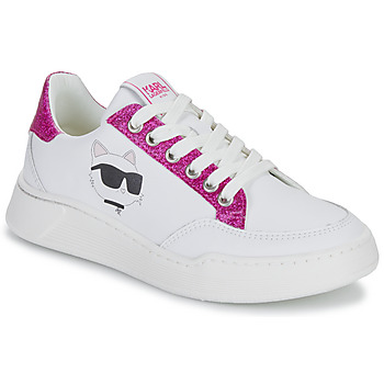 Schoenen Meisjes Lage sneakers Karl Lagerfeld Z30362/10P Wit / Roze