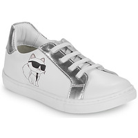 Schoenen Meisjes Lage sneakers Karl Lagerfeld Z30321/10P Wit / Zilver