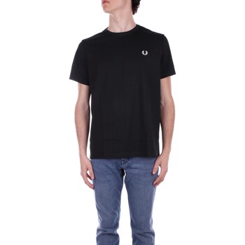 Textiel Heren T-shirts korte mouwen Fred Perry M1600 Zwart