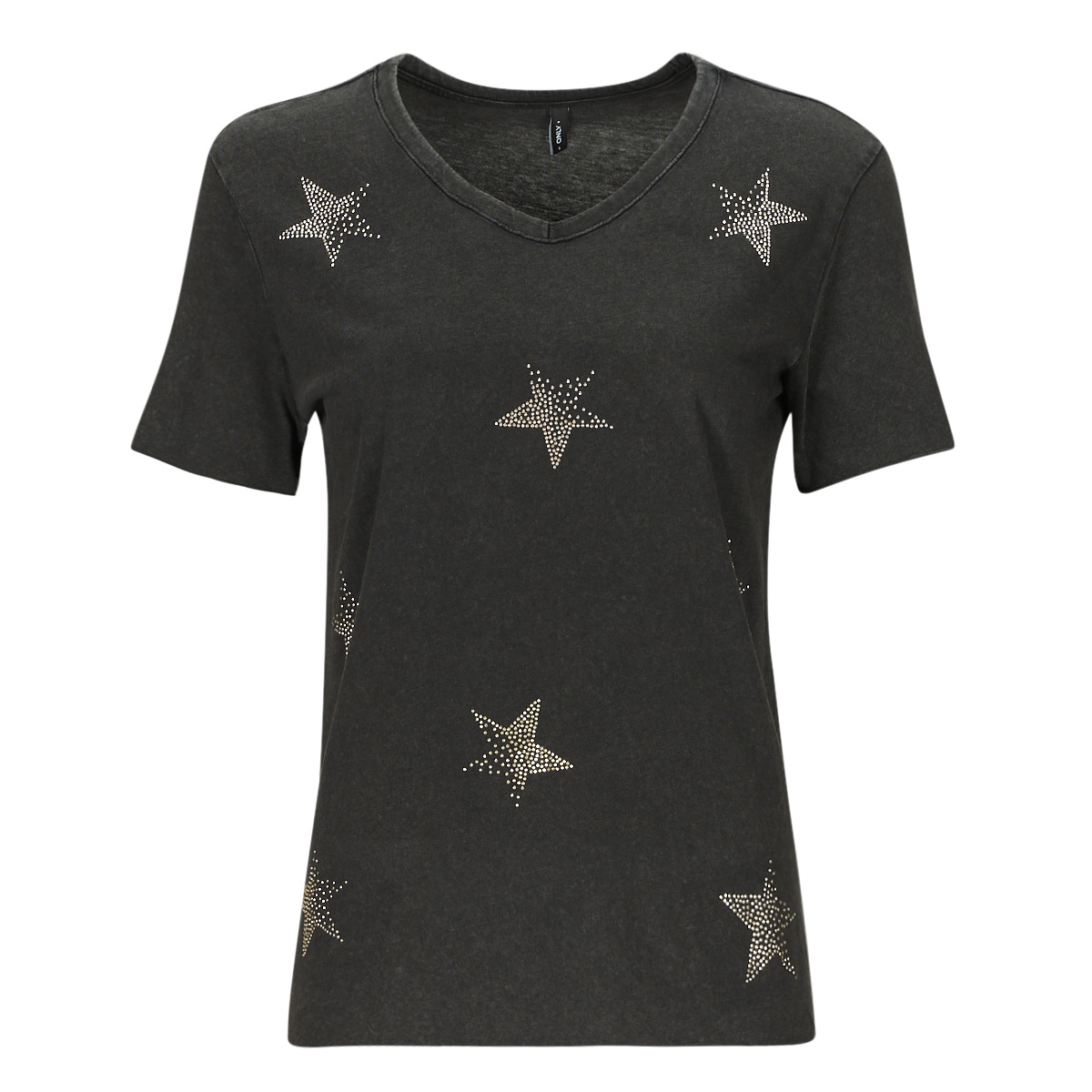 Textiel Dames T-shirts korte mouwen Only ONLLUCY  Zwart