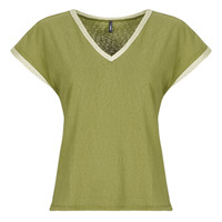 Textiel Dames T-shirts korte mouwen Only ONLPEGGY Kaki