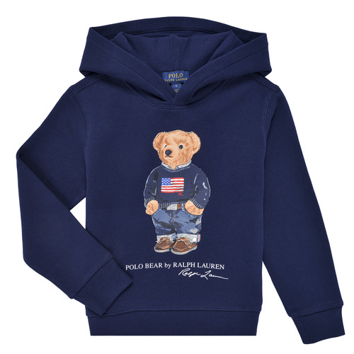 Textiel Kinderen Sweaters / Sweatshirts Polo Ralph Lauren LSPOHOODM14-KNIT SHIRTS-SWEATSHIRT Marine