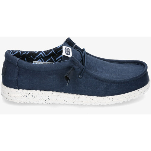 Schoenen Heren Derby & Klassiek Dude WALLY EASY WASHED Blauw