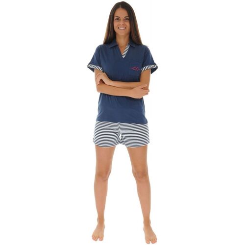 Textiel Dames Pyjama's / nachthemden Christian Cane GAURA Blauw