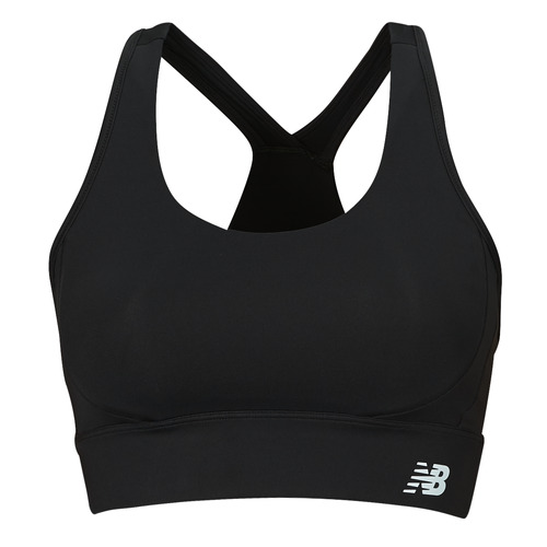 Textiel Dames Sport BHs New Balance SOFT BRA TOP Zwart