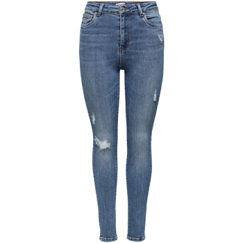 Textiel Dames Skinny Jeans Only ONLMILA HW SK ANK DST BJ139944 NOOS 15195399 Blauw