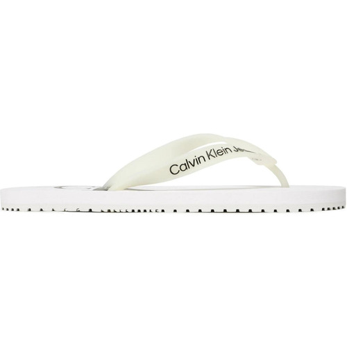 Schoenen Heren Slippers Calvin Klein Jeans BEACH MONOGRA YM0YM00838 Wit