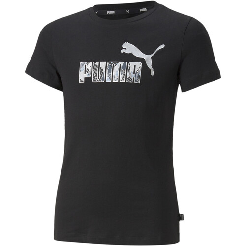 Textiel Meisjes T-shirts & Polo’s Puma  Zwart