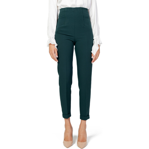 Textiel Dames Broeken / Pantalons Sandro Ferrone S23YBDBLACK Groen