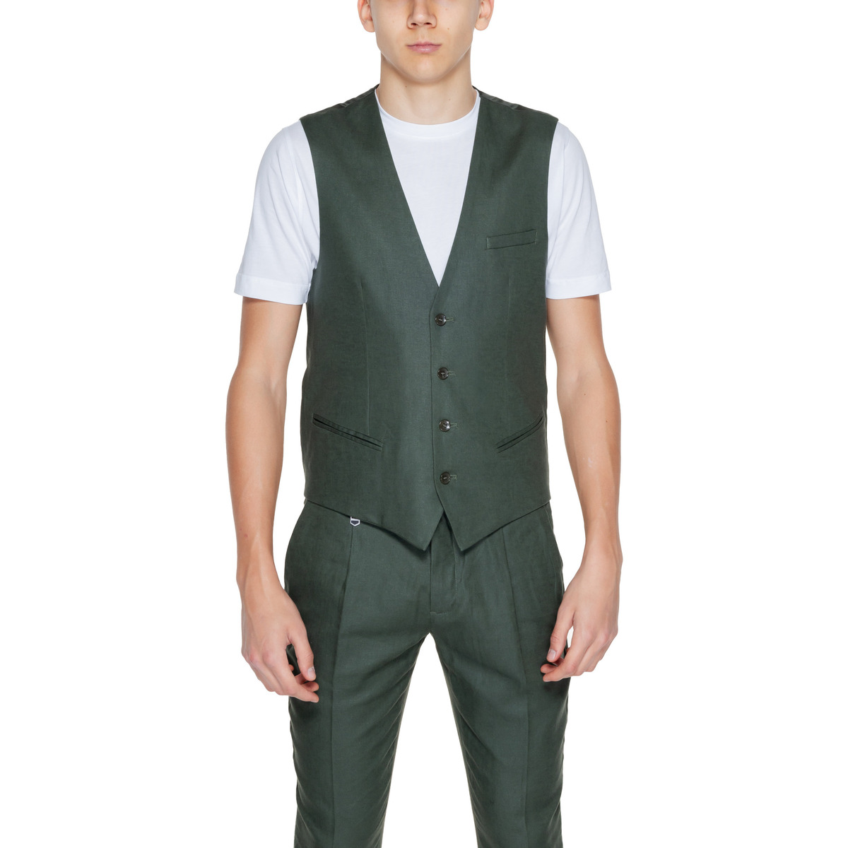 Textiel Heren Anzugweste Antony Morato MMVE00094-FA800126 Groen