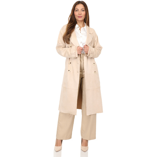 Textiel Dames Trenchcoats La Modeuse 71100_P166782 Beige