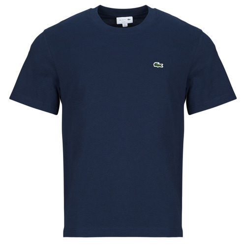 Textiel Heren T-shirts korte mouwen Lacoste TH7318 Marine