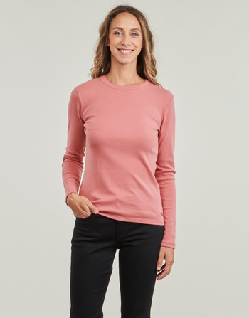 Textiel Dames T-shirts met lange mouwen Petit Bateau ML COL ROND Roze