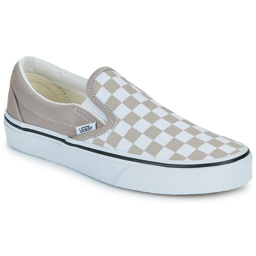 Schoenen Instappers Vans Classic Slip-On Beige / Wit