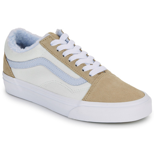 Schoenen Dames Lage sneakers Vans Old Skool Beige / Wit / Blauw