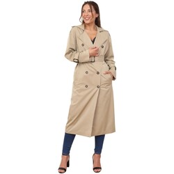 Textiel Dames Trenchcoats La Modeuse 71104_P166802 Beige