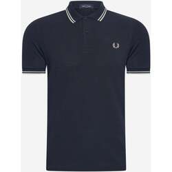 Textiel Heren T-shirts & Polo’s Fred Perry Twin tipped  shirt Blauw