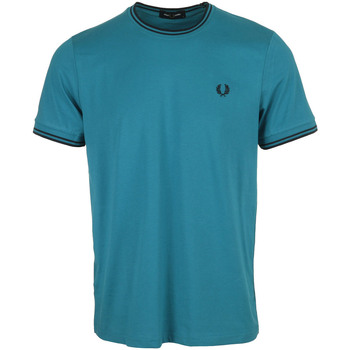 Textiel Heren T-shirts korte mouwen Fred Perry Twin Tipped Blauw