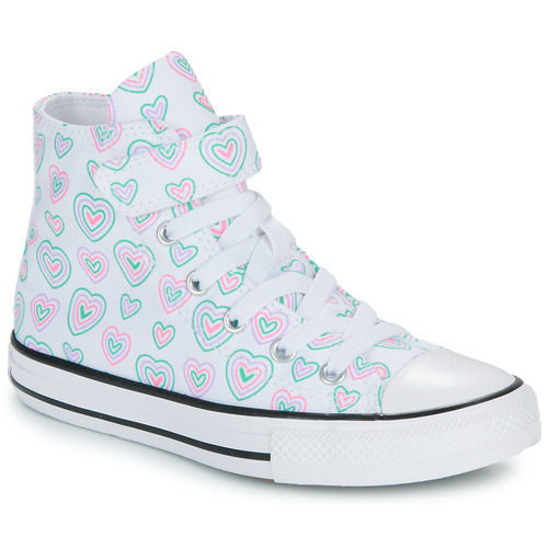 Schoenen Meisjes Hoge sneakers Converse CHUCK TAYLOR ALL STAR HEARTS EASY-ON Multicolour