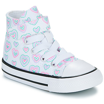 Schoenen Meisjes Hoge sneakers Converse CHUCK TAYLOR ALL STAR HEARTS EASY-ON Multicolour