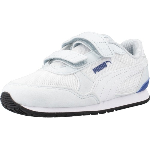 Schoenen Jongens Sneakers Puma RUNNER V3 MESH Wit