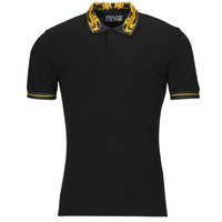 Textiel Heren Polo's korte mouwen Versace Jeans Couture GAGT05 Zwart / Imprimé