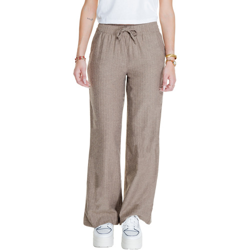 Textiel Dames Losse broeken / Harembroeken Jacqueline De Yong JDYPAULA LIFE HW WIDE PANT WVN 15329718 Brown