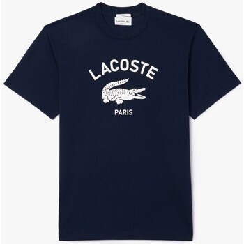 Textiel Heren T-shirts korte mouwen Lacoste TH2733 Blauw